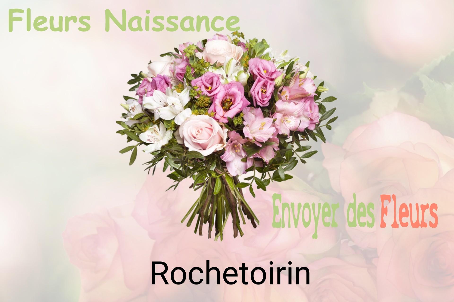 Bouquet de fleurs de naissance livré à Rochetoirin