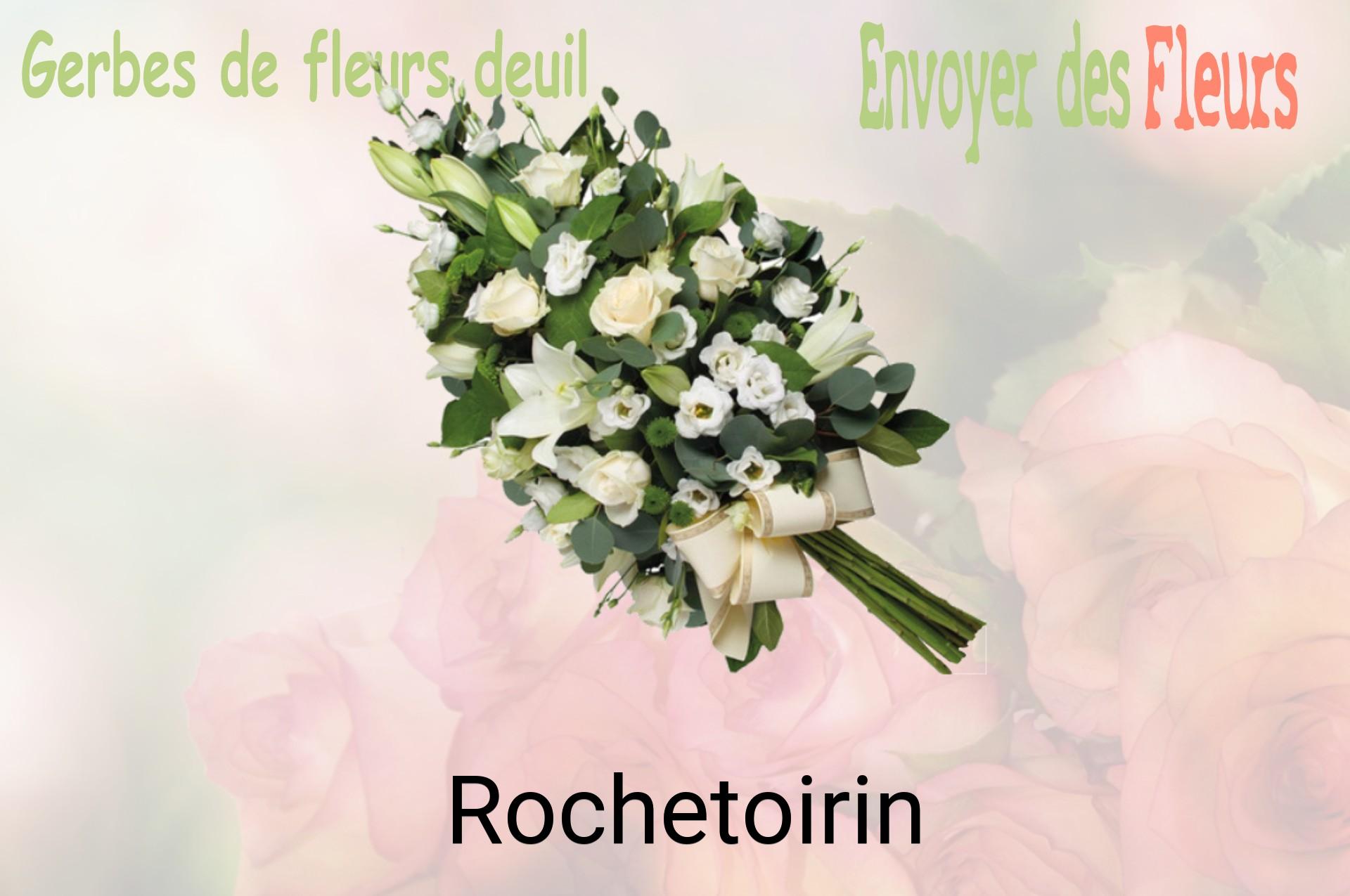 Gerbe de fleurs de deuil livrée à Rochetoirin
